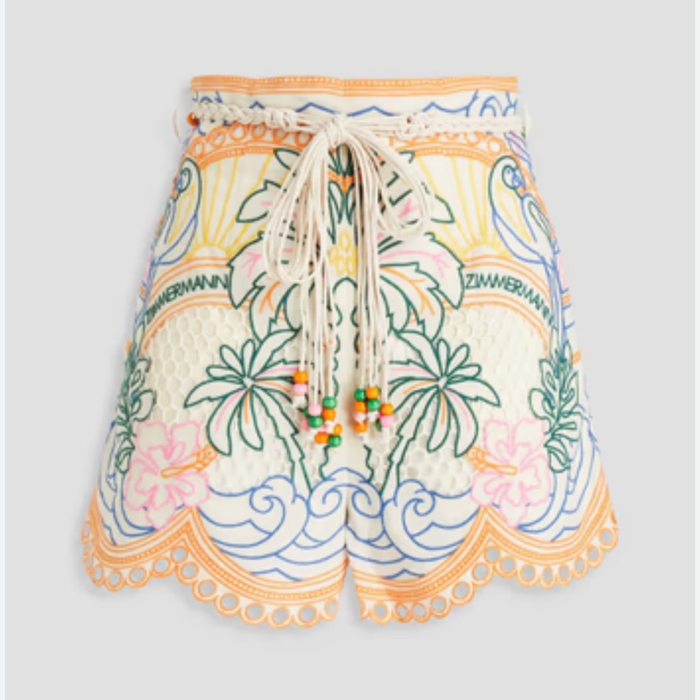 ZIMMERMANN
Ginger Tropical linen shorts - Picture 2 of 9